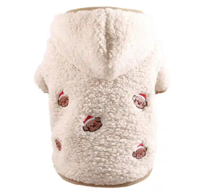 Cappotto Pile Cani Ricamo Orsetto - Caldo e Morbido by Dog Moda