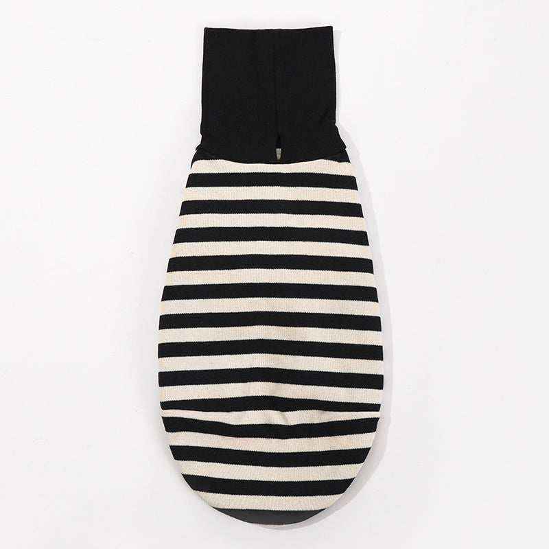 Maglia per Levrieri "Chouchou Pet" a Righe con Collo Alto Ripiegabile by Dog Moda