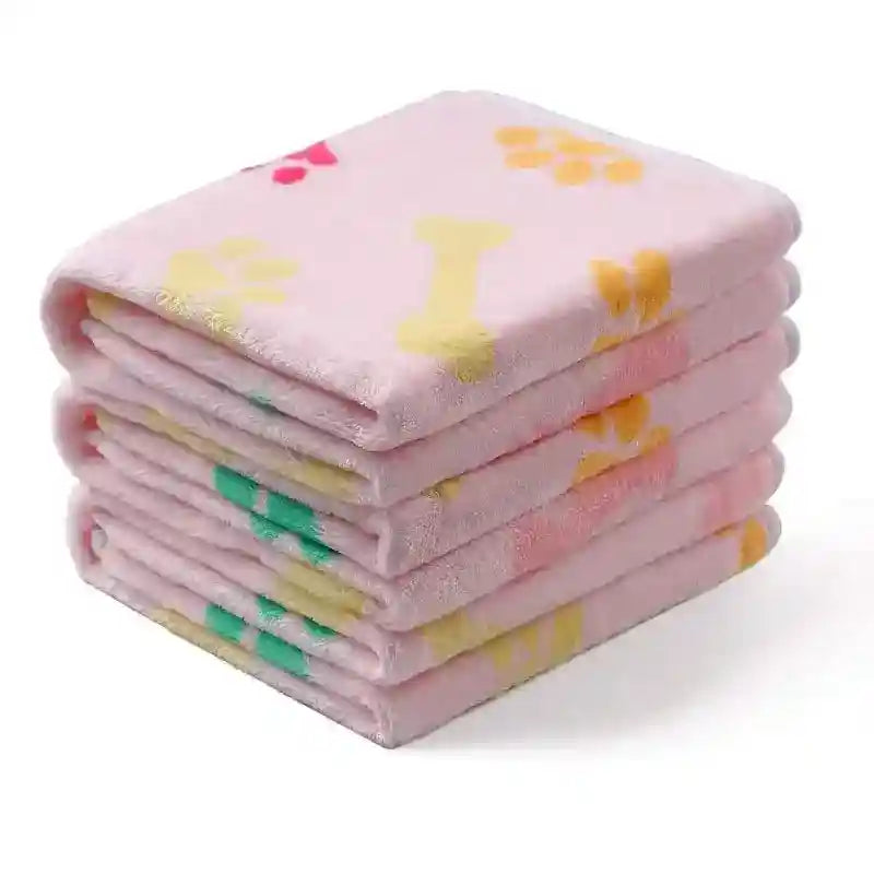 Coperta per Cani in Pile con Fantasia Zampine | Morbida e Calda by Dog Moda
