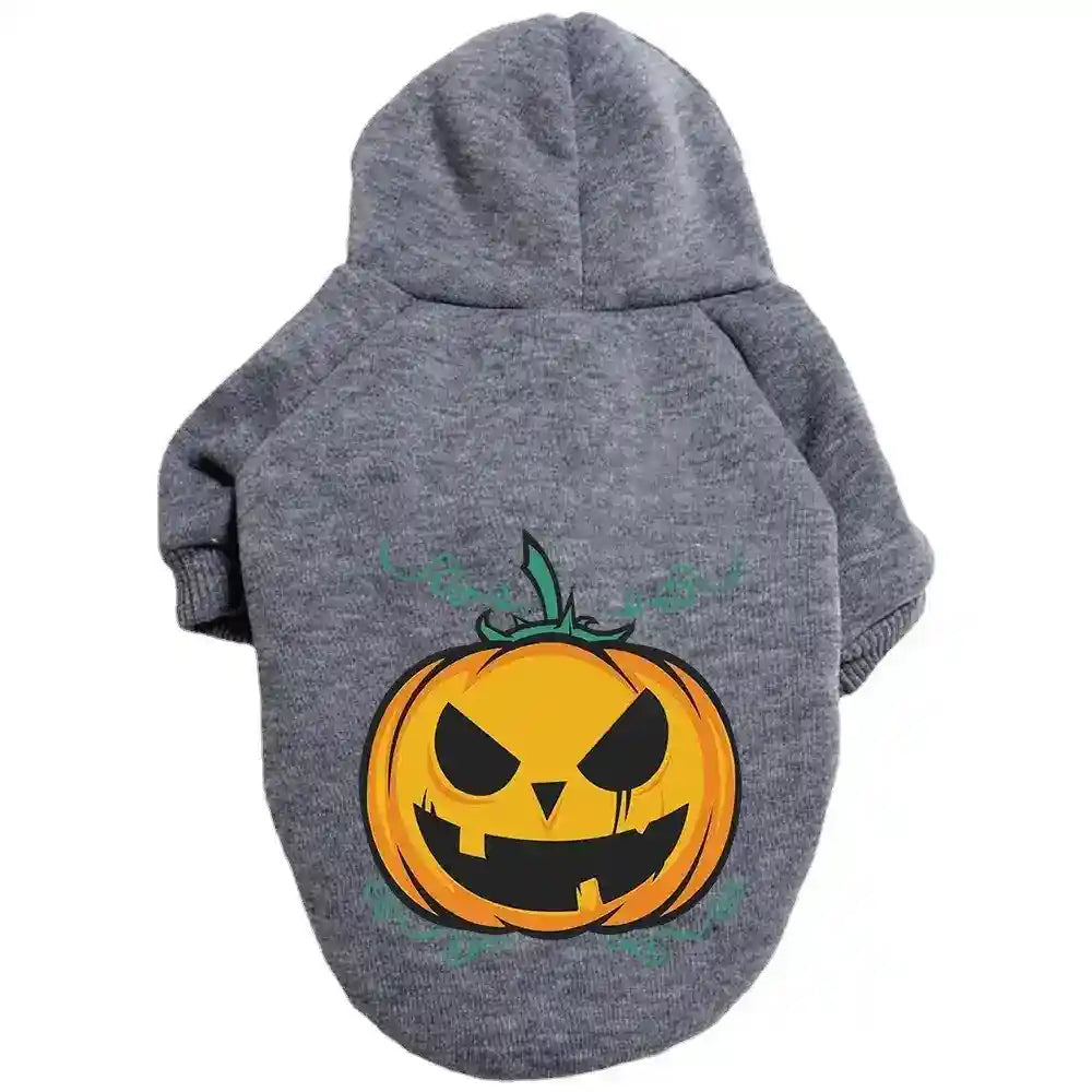 Felpa per cani con cappuccio "Zucca di Halloween" by Dog Moda