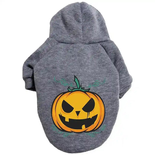 Felpa per cani con cappuccio "Zucca di Halloween" by Dog Moda