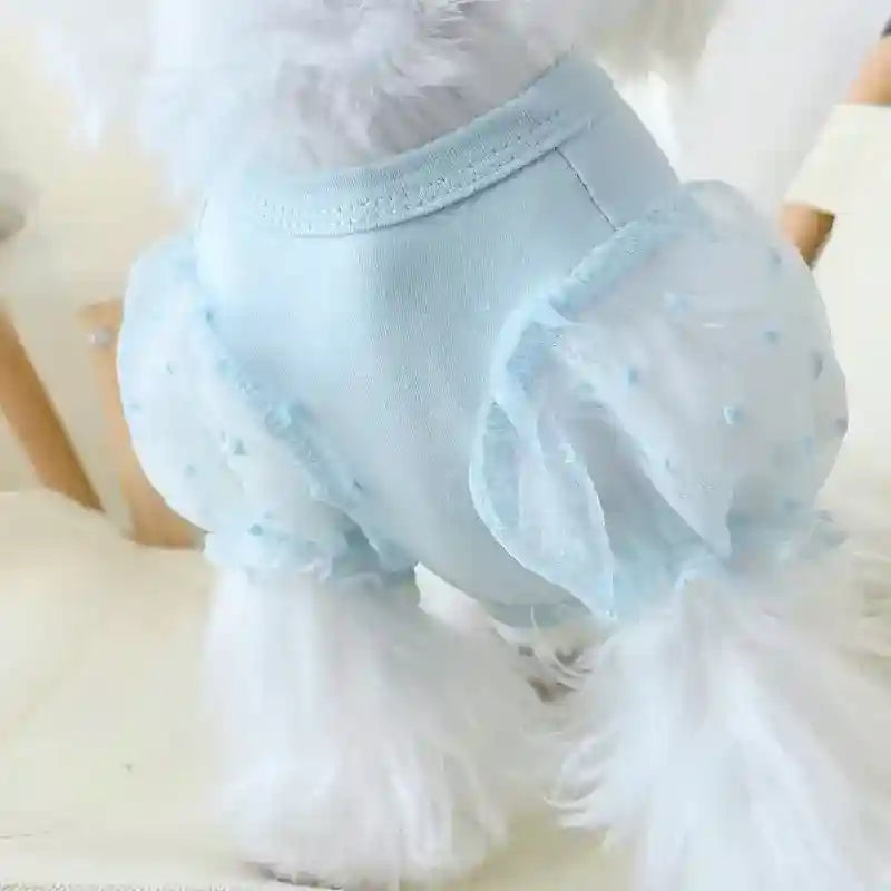 Vestitino Elegante per Cani con Maniche in Tulle - Dog Moda