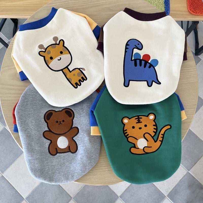 Maglia "Wild Pals" per Cani - Un Mondo di Amici sul Dorso - Dog Moda