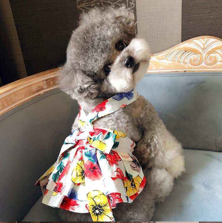 Vestito per cani "Fanny" con gonnellina e fiocco sul dorso | DogModa by Dog Moda