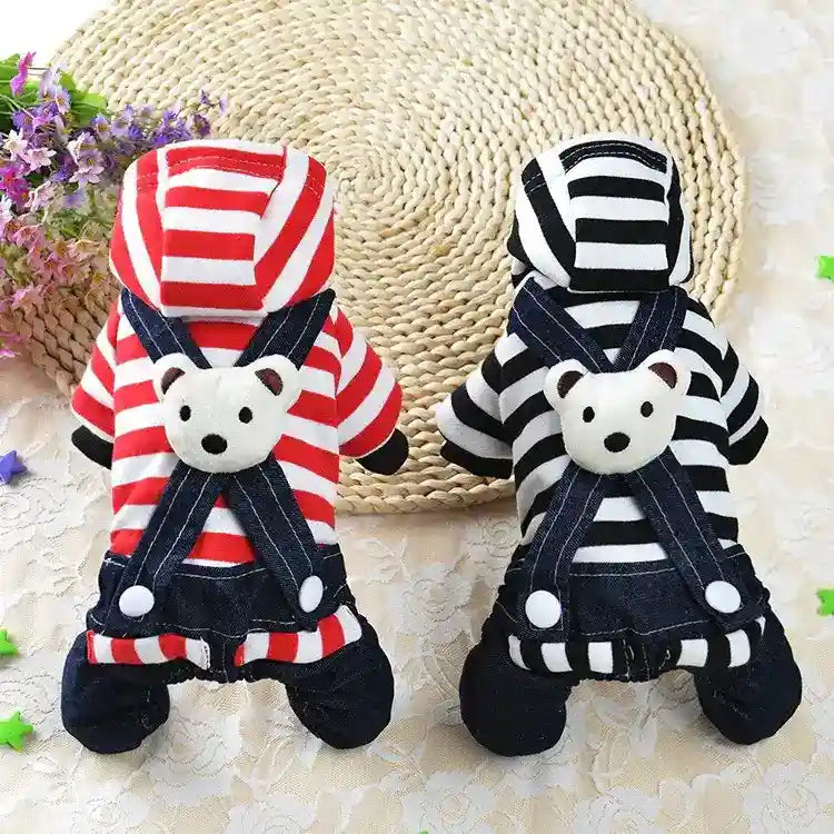 TeddyStyle - Vestitino Elegante per Cani con Salopette o Gonnellina - Dog Moda