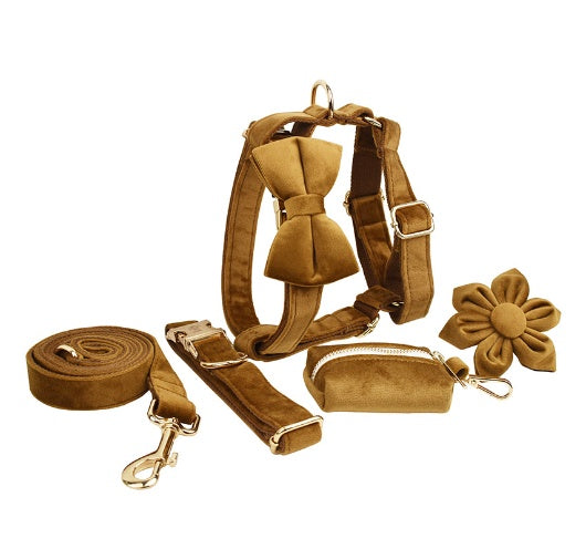Set Pettorina ad H per Cani Modello "Velvet"