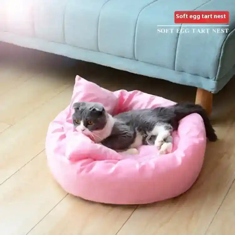 Cuccia Tonda per Cani e Gatti “Sogni di Pelo” Antiscivolo by Dog Moda