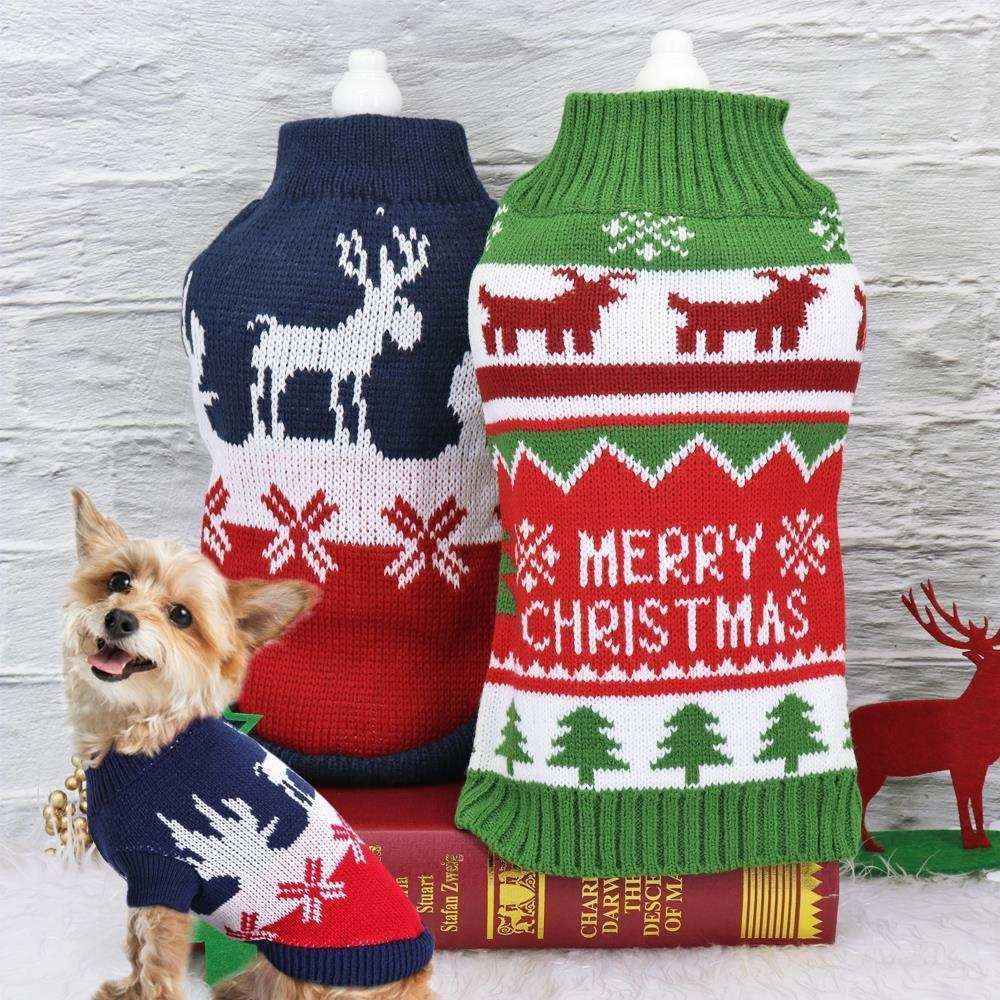 Maglione di Natale per Cani e gatti Morbido, Caldo e Perfetto per le Feste by Dog Moda