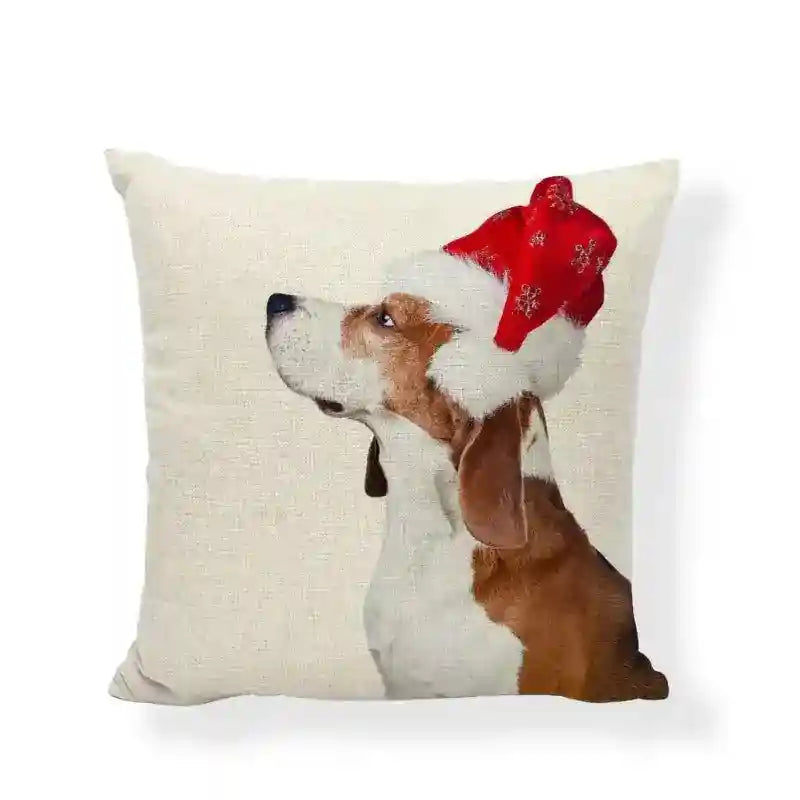 Fodera Cuscino Natalizia con Razze di Cani by Dog Moda