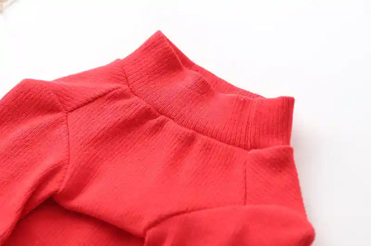Maglia Natale Cane Renna - Felpa Cotone Rosso Verde by Dog Moda