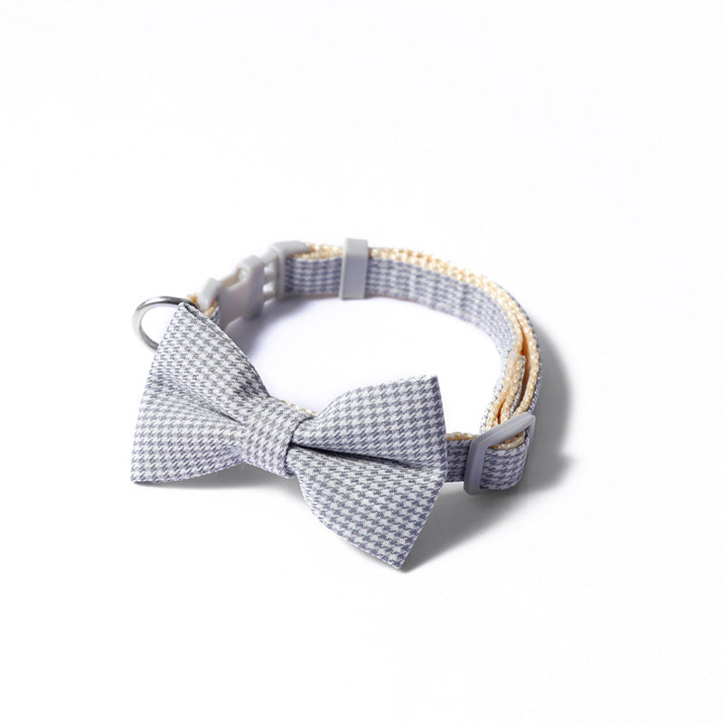 Collare Elegante per Cani con Fiocco – Regolabile in 4 Colori