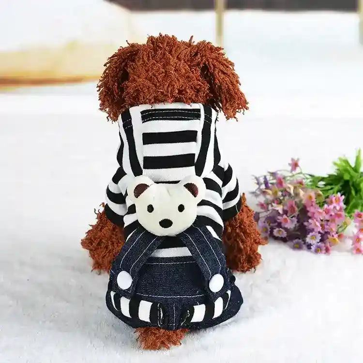 TeddyStyle - Vestitino Elegante per Cani con Salopette o Gonnellina - Dog Moda