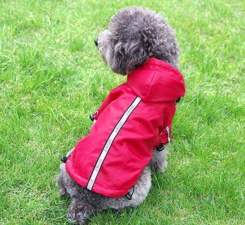 Impermeabile per cani Sports con cappuccio