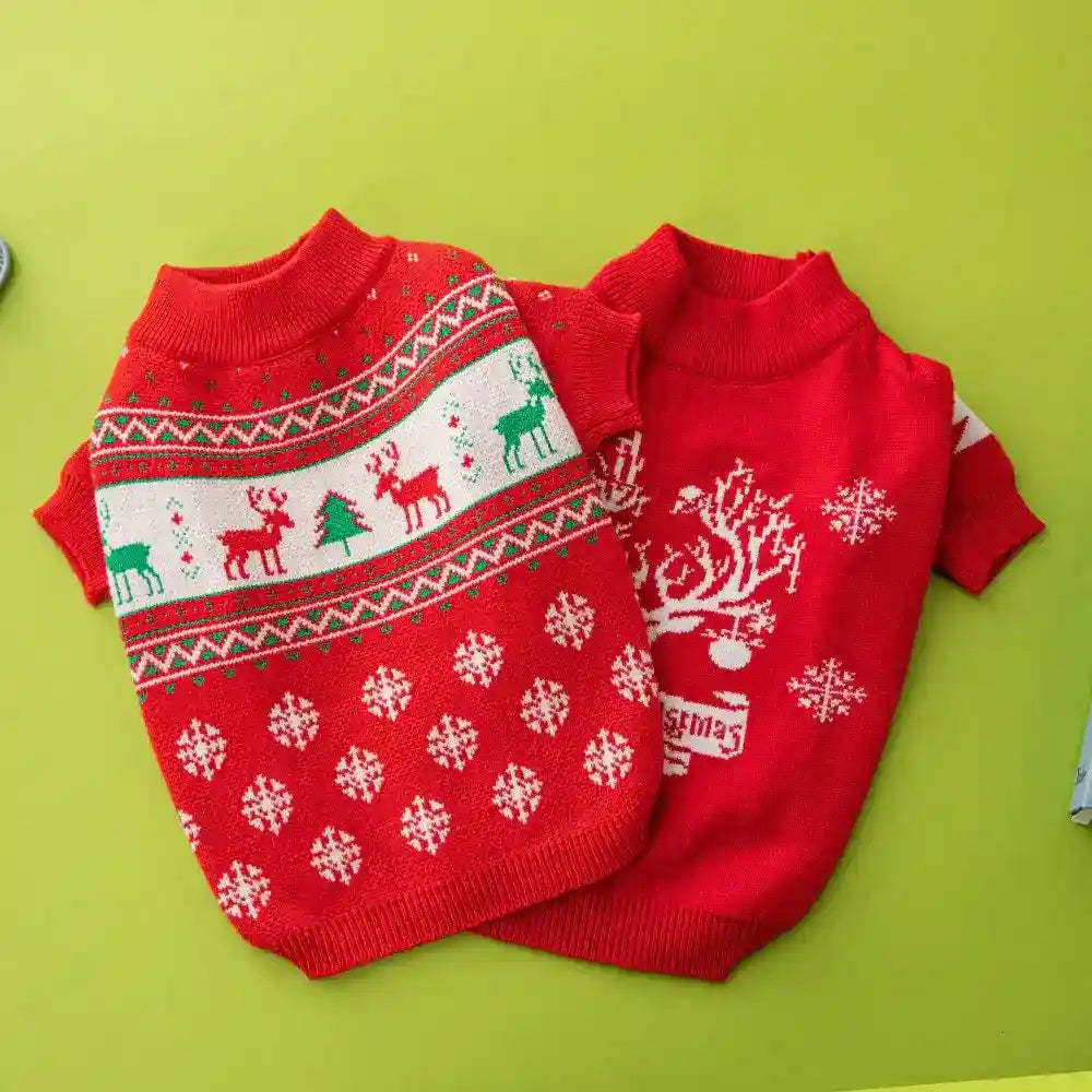 Maglione di Natale per Cani in Lana con Ricamo – Eleganza e Calore per le Feste by Dog Moda