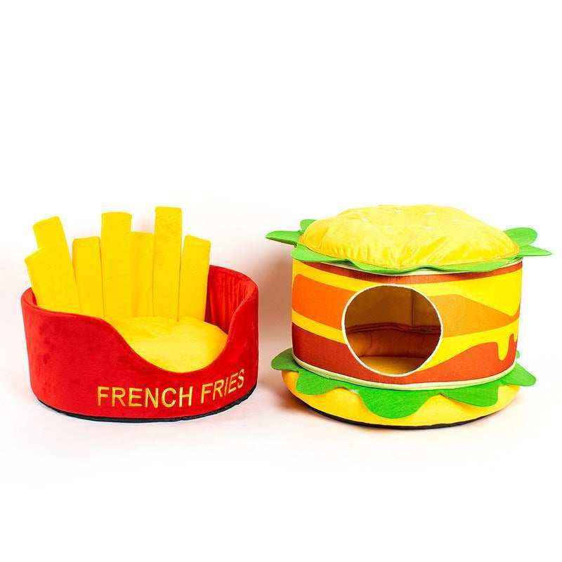 Lettino per cani e gatti "Hamburger Patatine fritte" by Dog Moda