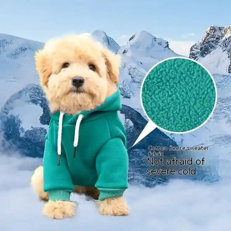 Felpa con Cappuccio per Cani - Pile con Tasche e Anello by Dog Moda
