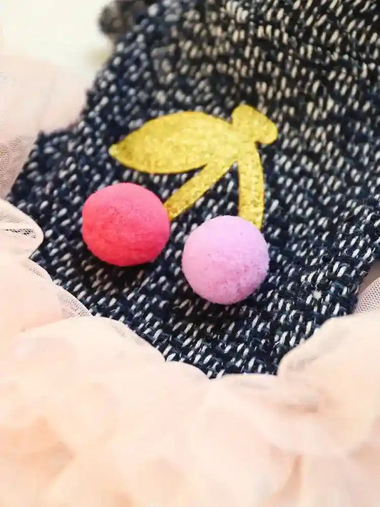 Vestitino per cani con gonnellina in tulle "Cherry" by Dog Moda