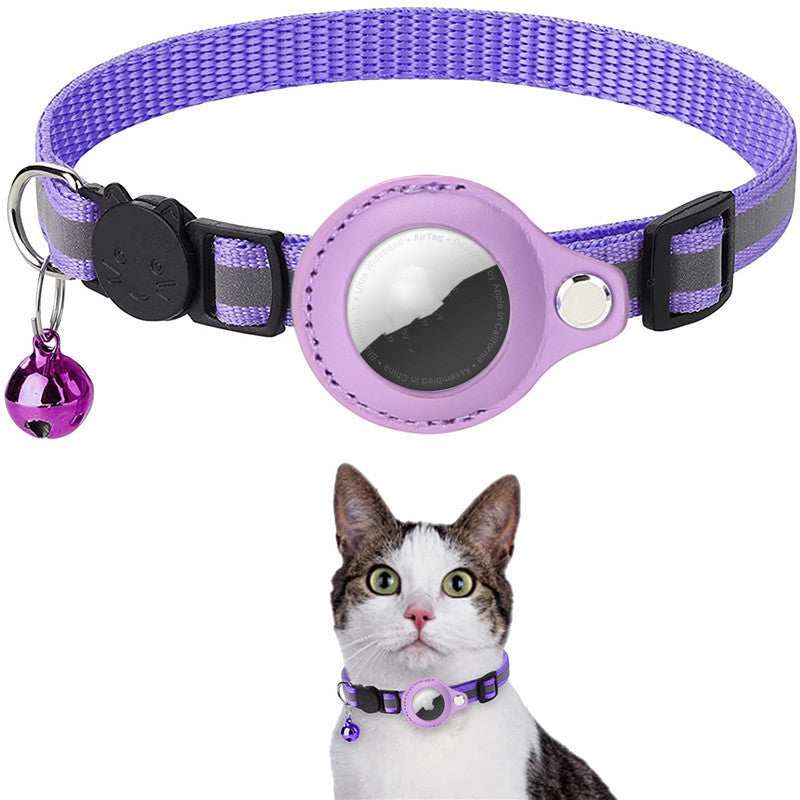 Reflective Collar for Cats and Dogs with Apple AirTag Housing – Locate Your Pet Safely!