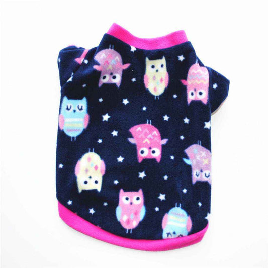 Maglia per Cani di Piccola Taglia in Caldo Pile con Fantasie Festive - Dog Moda