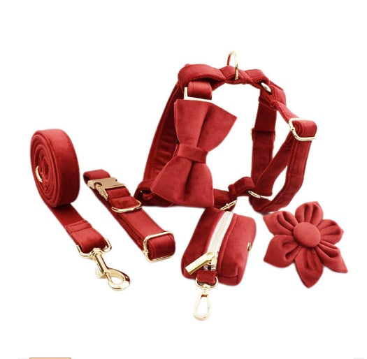 Set Pettorina ad H per Cani Modello "Velvet"