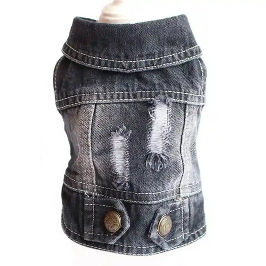 Giacca Jeans per Cani - Cappotto Denim Impermeabile by Dog Moda