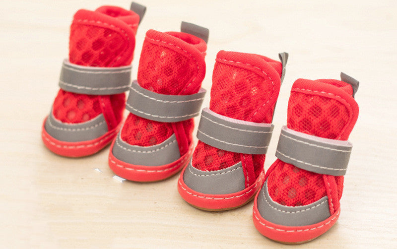 Set di quattro scarpe per cane "Runner Fluo"