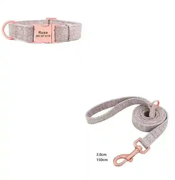 Collare Cane Personalizzato Candy con Nome e Numero – Regolabile by Dog Moda