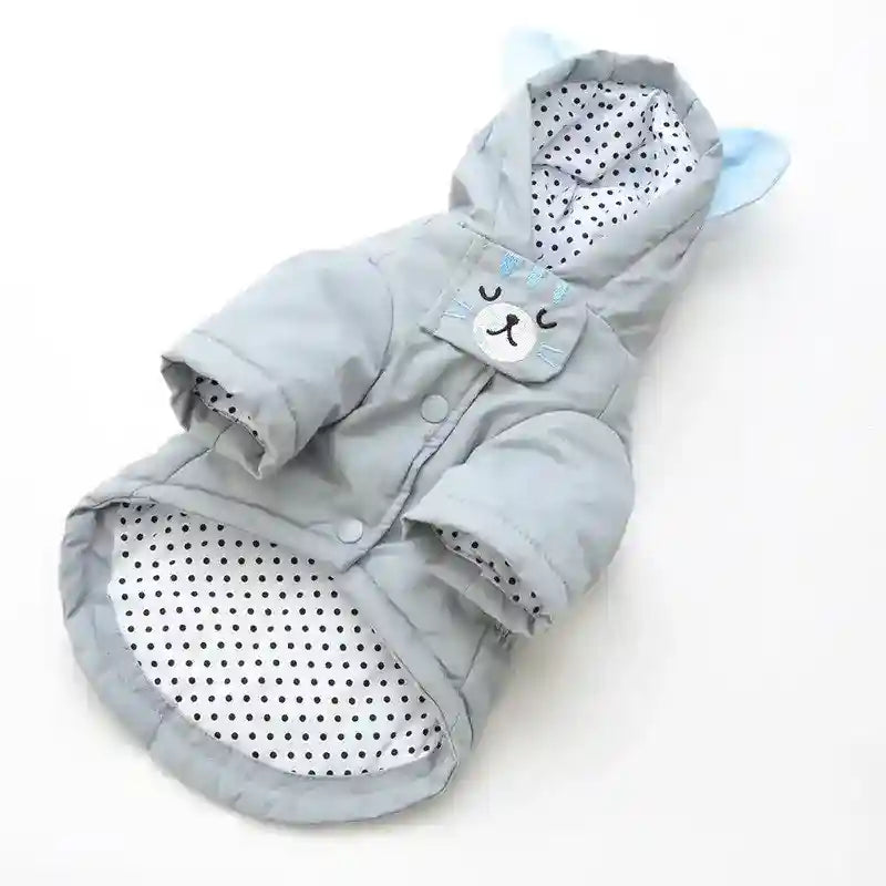 Cappottino per Cani "Trinity" con Cappuccio e Orecchie Buffe – Eleganza e Comfo by Innopet