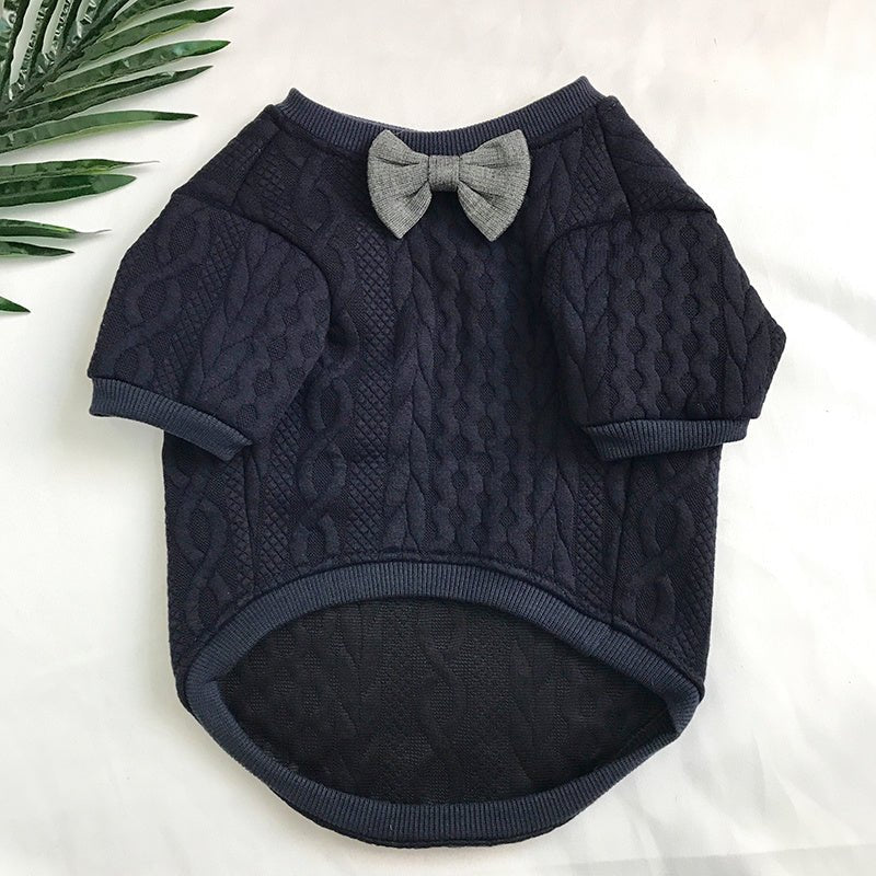 Felpa per Bulldog e Carlino con papillon "Cocoon" - Dog Moda