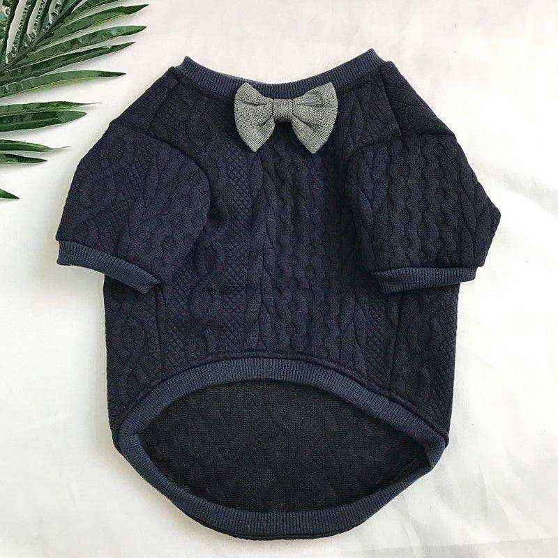 Felpa per Bulldog e Carlino con papillon "Cocoon" - Dog Moda