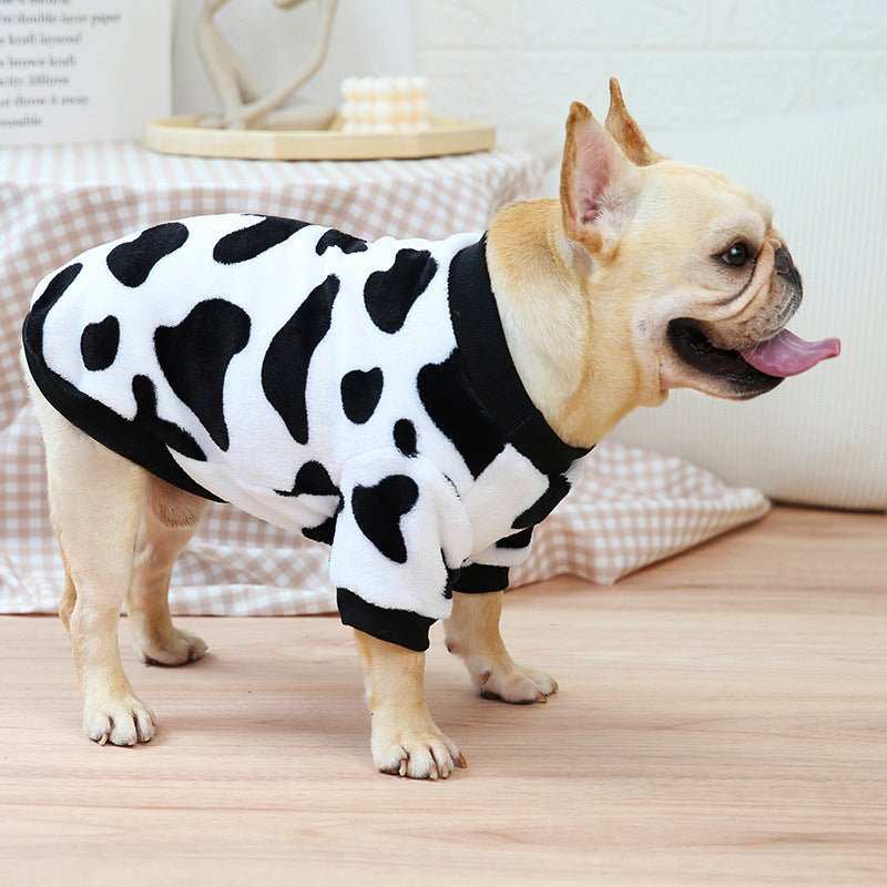 Felpa per Cani Bulldog Leopardata - Modello Savage - Dog Moda