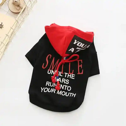 Felpa per cani con cappuccio "Smile" - Dog Moda