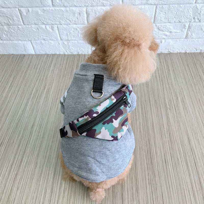 Felpa per Cani con Marsupio Rimovibile Modello "Sassy" - Dog Moda