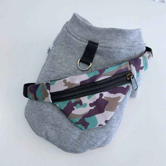 Felpa per Cani con Marsupio Rimovibile Modello "Sassy" - Dog Moda