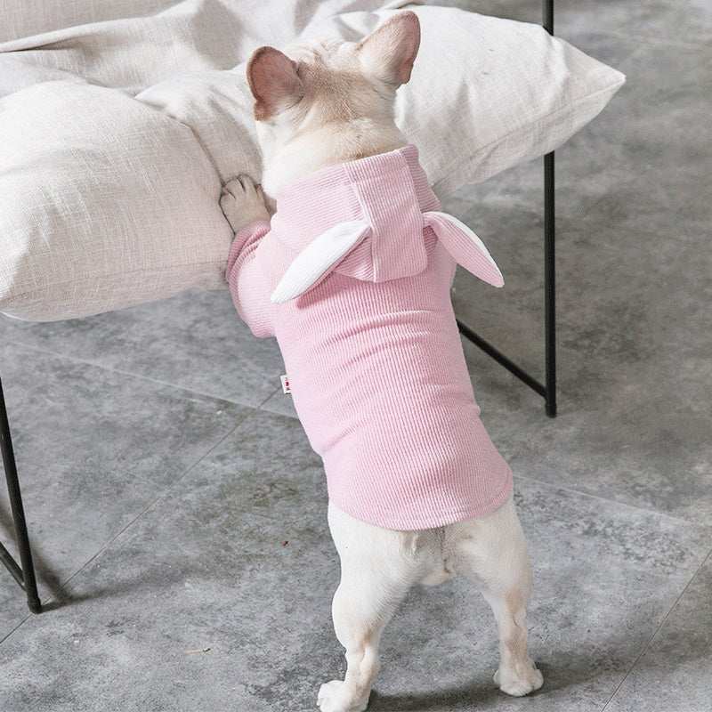 Felpa per cani e Bulldog cappuccio orecchie "Bunny" - Dog Moda