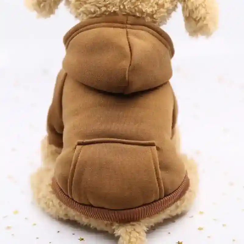 Felpa per cani in pile in tinta unita "Sidney" - Dog Moda