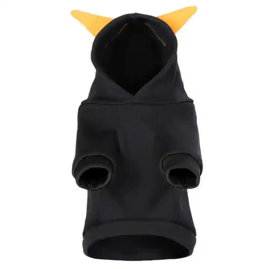 Felpa per cani nera con cappuccio "Halloween" - Dog Moda