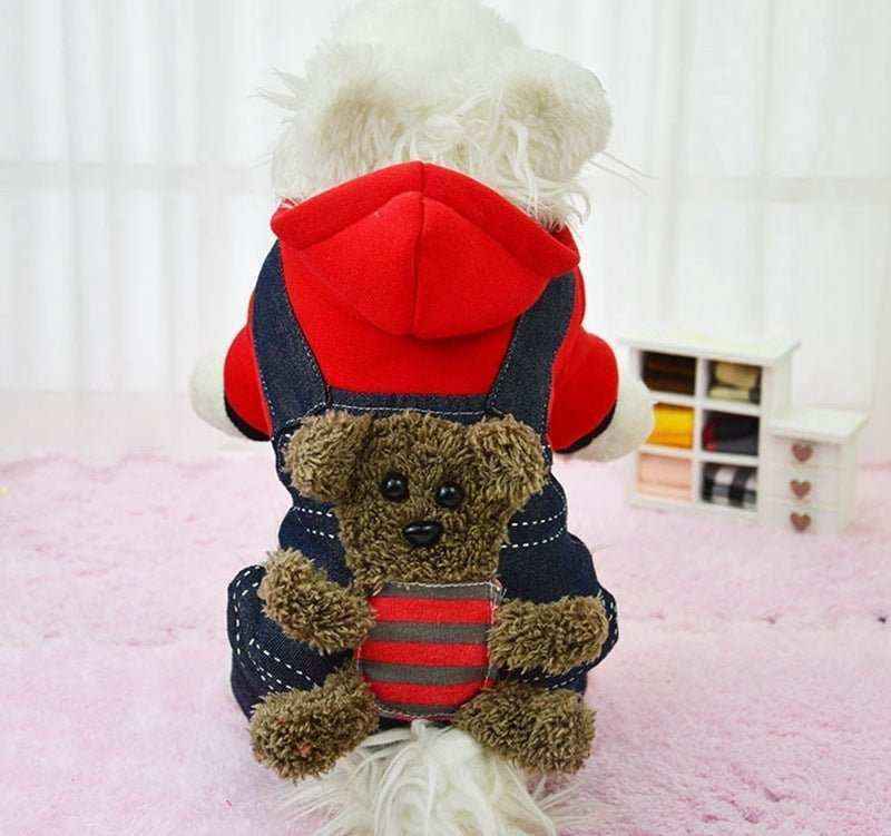 Felpina con Salopette "Teddy" per Cani - Dog Moda