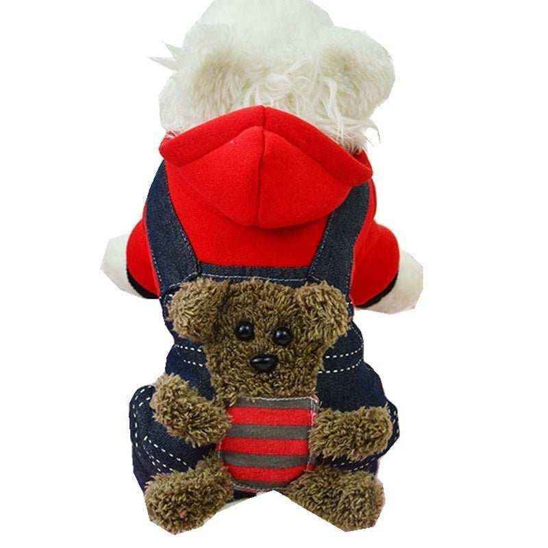 Felpina con Salopette "Teddy" per Cani - Dog Moda