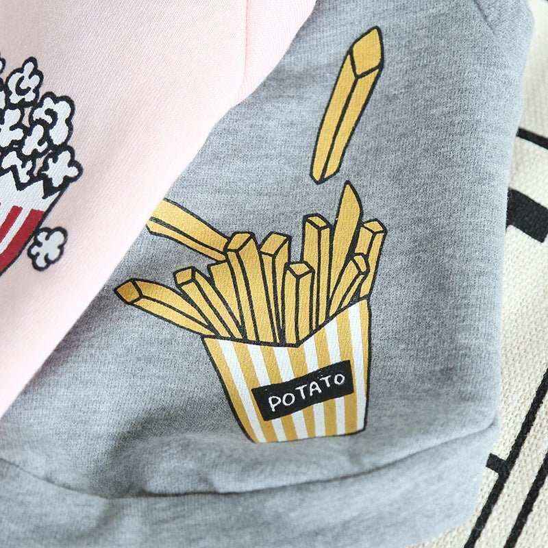 Felpina in cotone per Cani di Piccola Taglia "French Fries" - Dog Moda