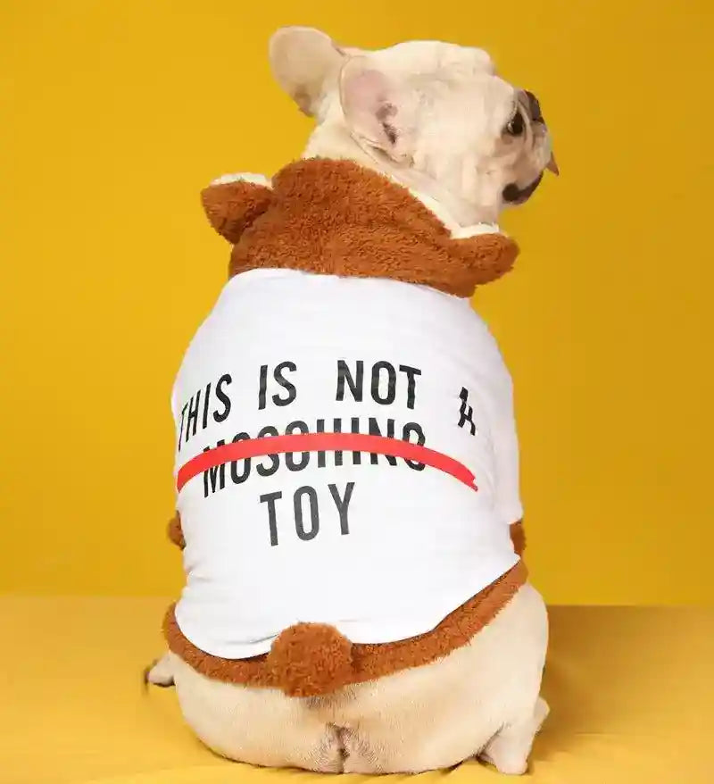 Felpina "Not a Moschino Toy" per Cani - Eleganza e Comfort - Dog Moda