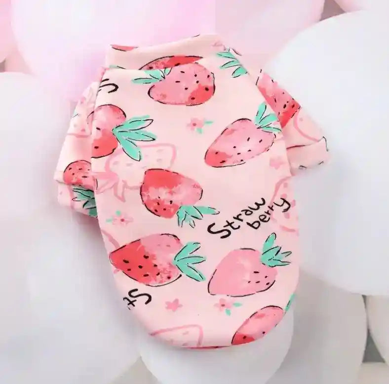 Felpina per Cani in Pile "Simba" – Fantasie Colorate con Mezze Maniche - Dog Moda