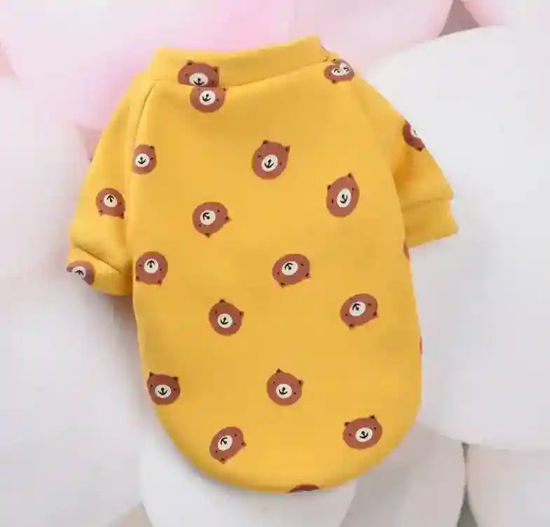 Felpina per Cani in Pile "Simba" – Fantasie Colorate con Mezze Maniche - Dog Moda
