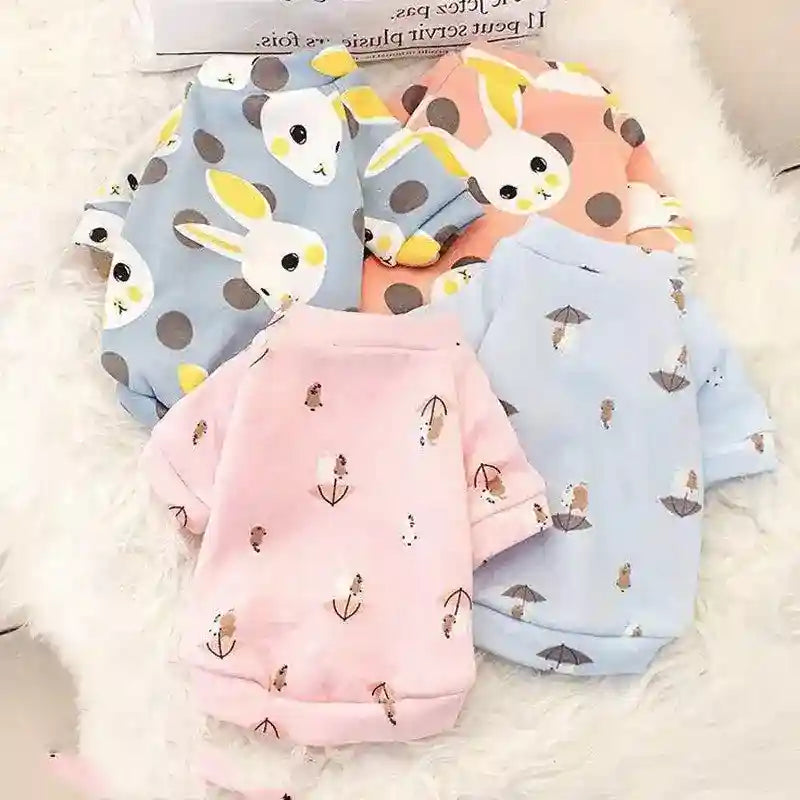 Felpina per Cani in Pile "Simba" – Fantasie Colorate con Mezze Maniche - Dog Moda