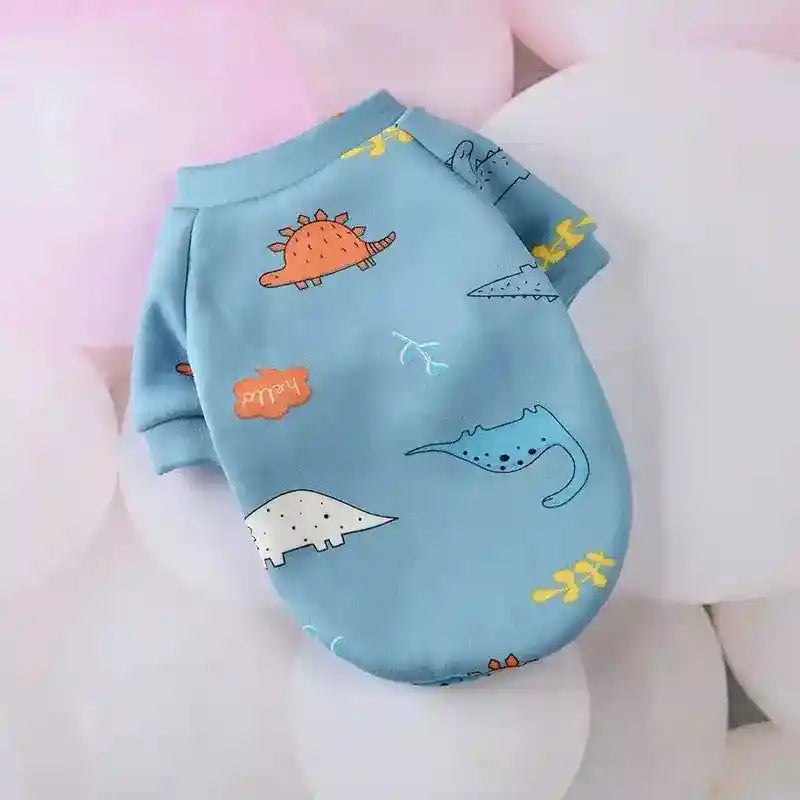 Felpina per Cani in Pile "Simba" – Fantasie Colorate con Mezze Maniche - Dog Moda