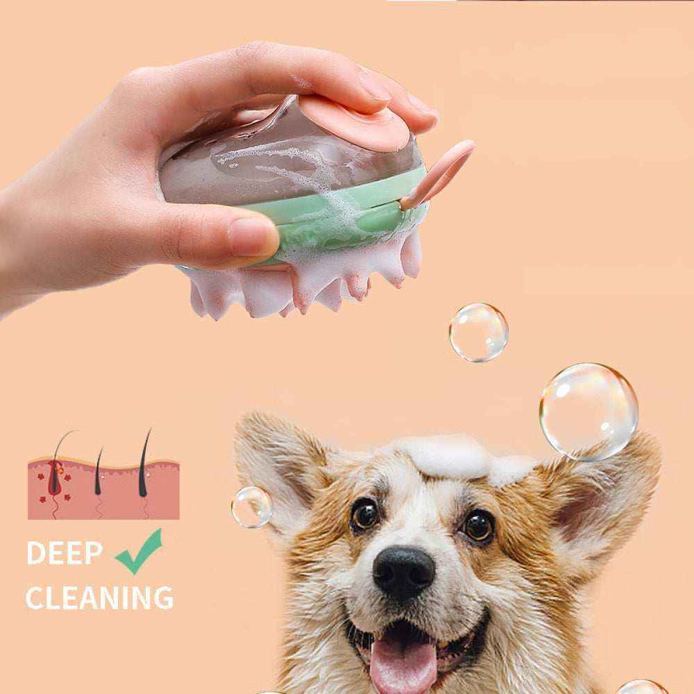 Spazzola con serbatoio per toelettatura cani e gatti 2 in 1 by Dog Moda