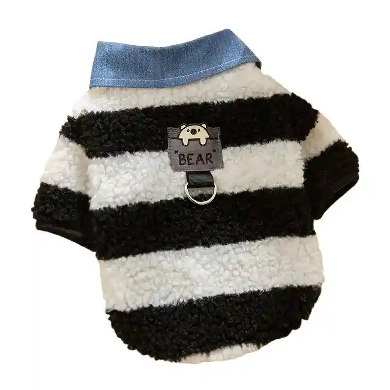 Felpa BEAR HIPIPET in Pile Pelo d'Agnello per Cani by Dog Moda
