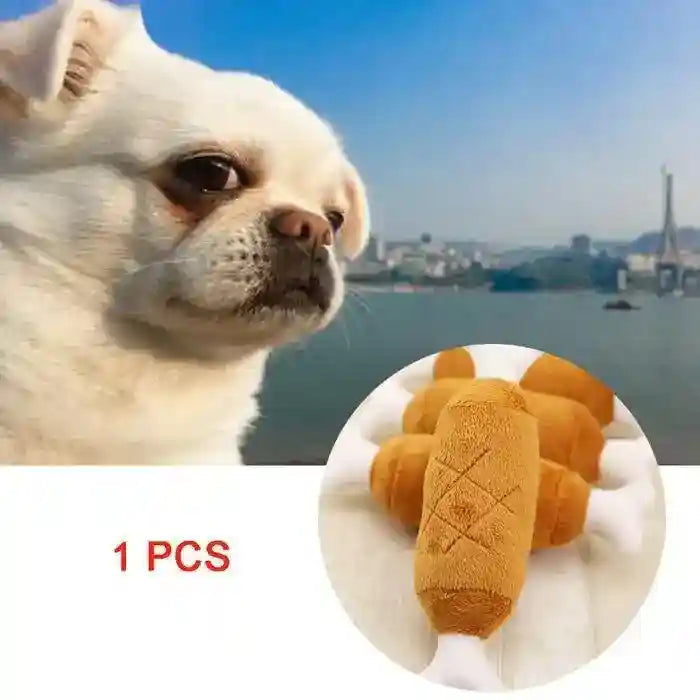 Gioco per Cani in Peluche – Modello "Barbecue" - Dog Moda