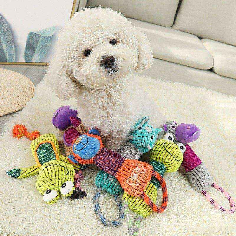 Gioco per cani pelluche e corda "Zoo Fun" - Dog Moda