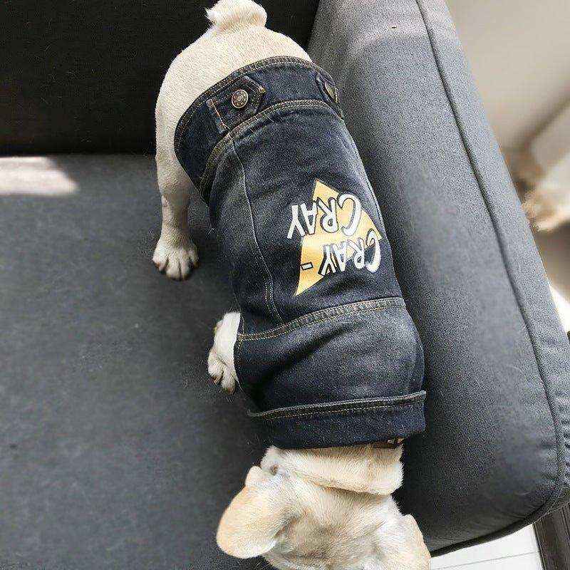 Giubbotto Jeans per Cani di Piccola Taglia Modello "Cray" - Dog Moda